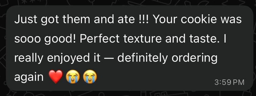 "Literally the best cookies I've ever had in Lucknow!"