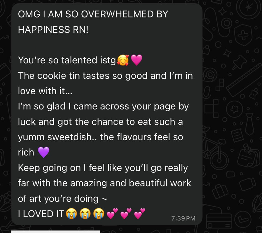"Literally the best cookies I've ever had in Lucknow!"
